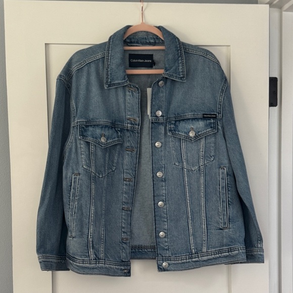 NWT Calvin Klein Denim Jacket - Picture 1 of 9